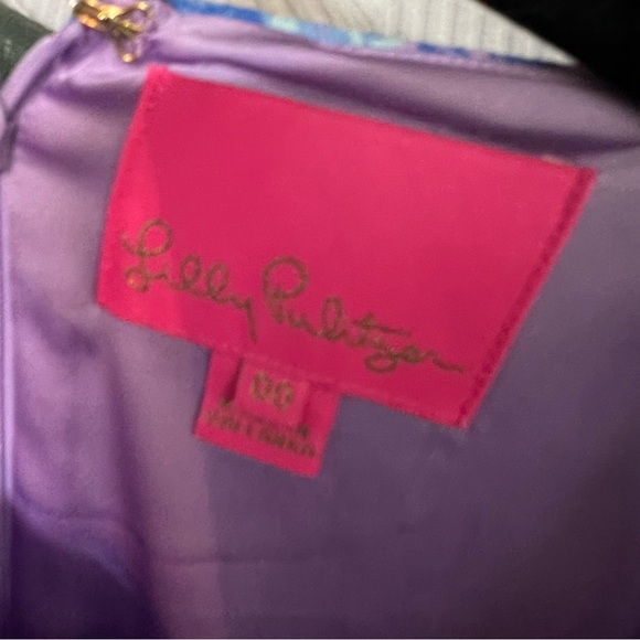 LILLY PULITZER Donna Hidden Treasure Engineered Romper, 00 - Picture 4 of 9